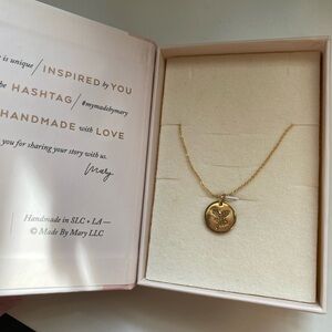 New in box Made by Mary Birth Month Flower Necklace